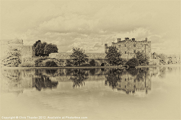 Leeds Castle Nostalgic Picture Board by Chris Thaxter