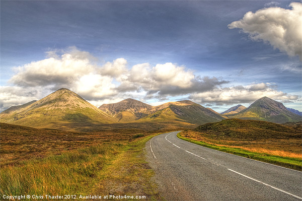 The Cuillin Mountains of Skye Picture Board by Chris Thaxter