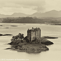 Buy canvas prints of Castle Stalker by Chris Thaxter