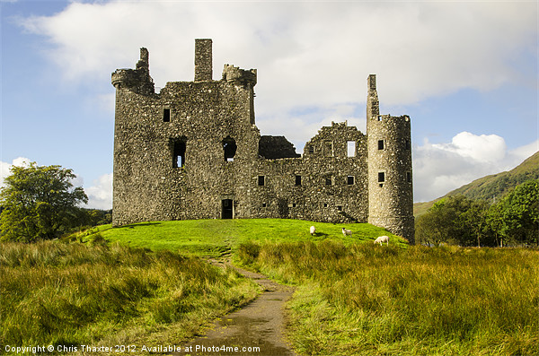 Kilchurn Castle Picture Board by Chris Thaxter