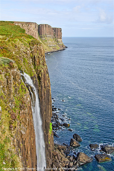 Majestic Kilt Rock Waterfall Picture Board by Chris Thaxter