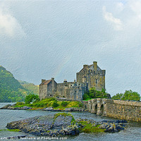 Buy canvas prints of Aweinspiring Eilean Donan Castle by Chris Thaxter