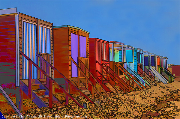 Vibrant Seaside Hideaways Picture Board by Chris Thaxter