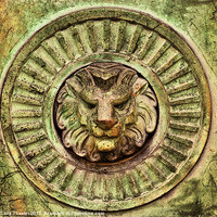 Buy canvas prints of Majestic Lion Guardian by Chris Thaxter