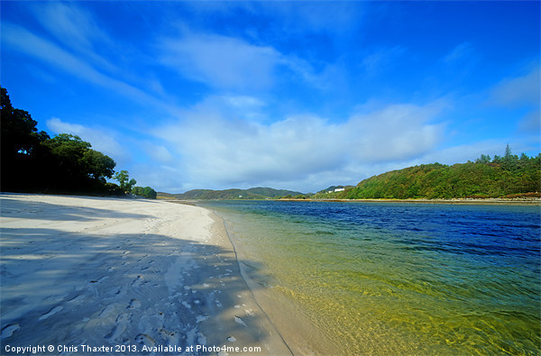 Silver Sands of Morar Picture Board by Chris Thaxter