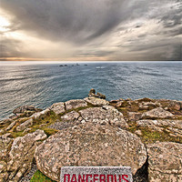 Buy canvas prints of Thrilling Views of Lands End Cliffs by Chris Thaxter
