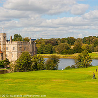 Buy canvas prints of Majestic Golfing at Leeds Castle by Chris Thaxter