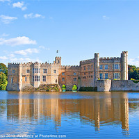 Buy canvas prints of Majestic Leeds Castle A Reflection of British Hist by Chris Thaxter
