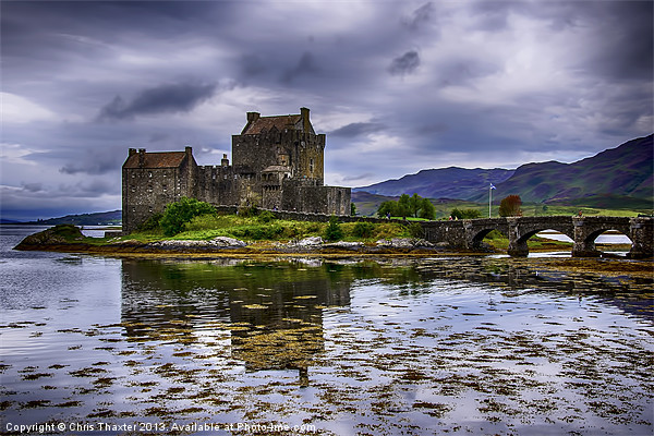 Majestic Eilean Donan Castle A Picturesque Highlan Framed Mounted Print by Chris Thaxter