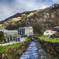 Buy canvas prints of Majestic Boscastle Harbour by Chris Thaxter