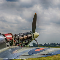 Buy canvas prints of Unveiling Hawker Hurricanes Power by Chris Thaxter