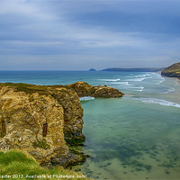 Buy canvas prints of Perranporth Beach 2 by Chris Thaxter