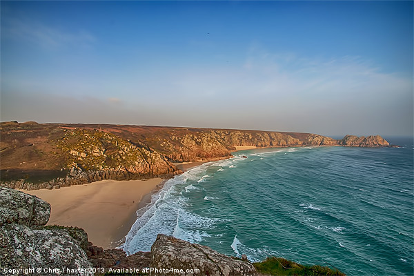 Porthcurno Picture Board by Chris Thaxter