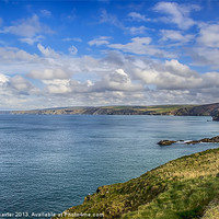 Buy canvas prints of Port Isaac to Tintagel View by Chris Thaxter
