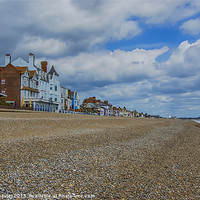 Buy canvas prints of Aldeburgh Beach View by Chris Thaxter