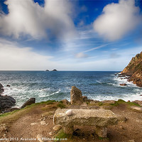 Buy canvas prints of Seat with a view Cot Valley Cornwall by Chris Thaxter