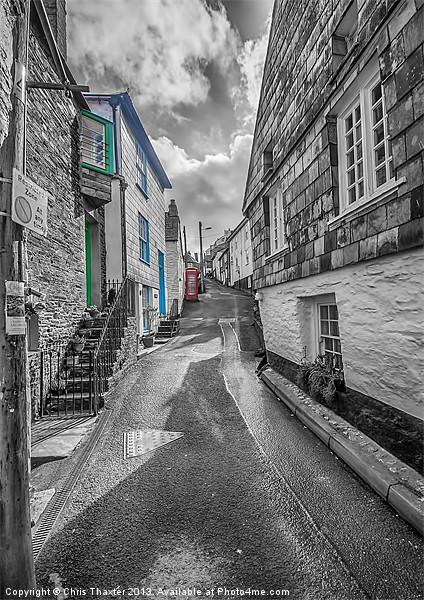 Church Hill Port Isaac Picture Board by Chris Thaxter