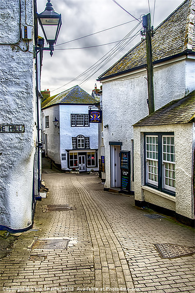 Fore Street Port Isaac Picture Board by Chris Thaxter