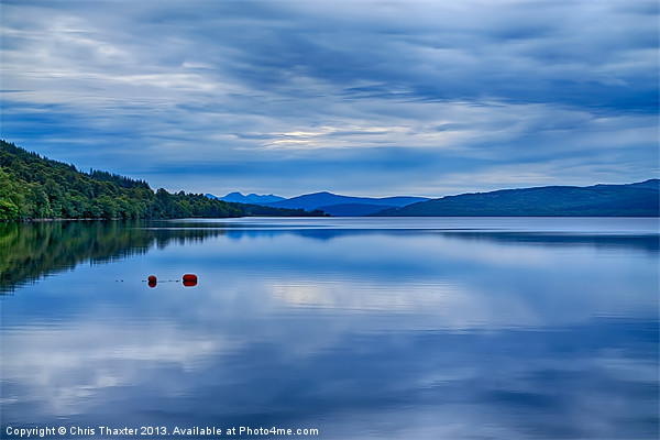 Red Buoys on Loch Rannoch Picture Board by Chris Thaxter