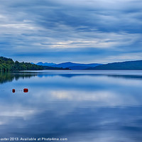 Buy canvas prints of Red Buoys on Loch Rannoch by Chris Thaxter