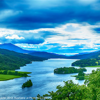 Buy canvas prints of Queens View Loch Tummel by Chris Thaxter