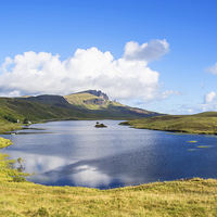 Buy canvas prints of Loch Fada to the Storr 2 by Chris Thaxter