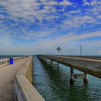 Buy canvas prints of Overseas Highway Florida Keys by Chris Thaxter
