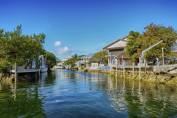 Key Largo Canal 3 Picture Board by Chris Thaxter