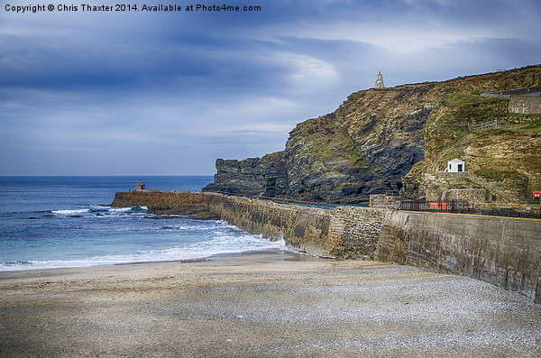 Portreath before the Storms Picture Board by Chris Thaxter