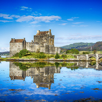 Buy canvas prints of Eilean Donan Reflections 2 by Chris Thaxter
