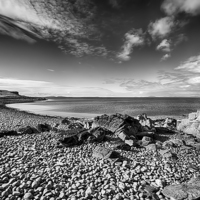 Buy canvas prints of Rocky Beach Milovaig Isle of Skye by Chris Thaxter