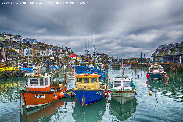 Mevagissy Harbour Picture Board by Chris Thaxter