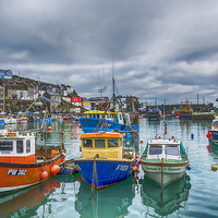 Buy canvas prints of Mevagissy Harbour by Chris Thaxter