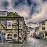 Buy canvas prints of The Ship Inn Mevagissey by Chris Thaxter