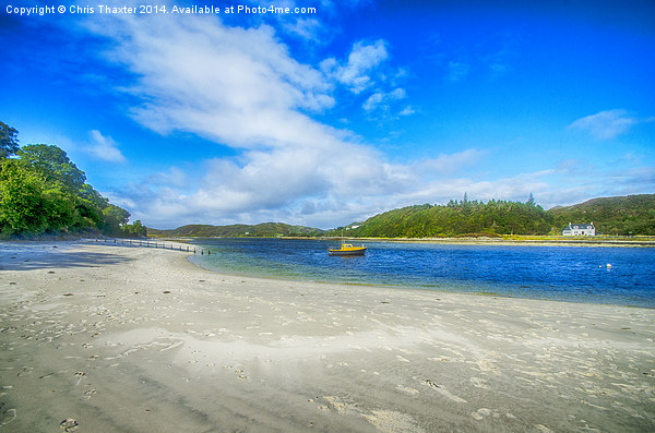 Silver Sands of Morar 4 Picture Board by Chris Thaxter