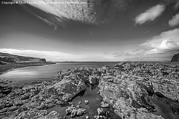 Rocky Beach 2 Milovaig Isle of Skye Picture Board by Chris Thaxter