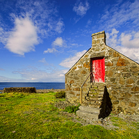Buy canvas prints of Fishermans Croft  Milovaig Isle of Skye by Chris Thaxter