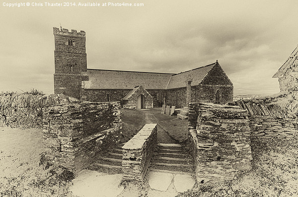 Parish Church of Saint Materiana at Tintagel Picture Board by Chris Thaxter