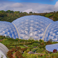Buy canvas prints of Eden Project Biomes by Chris Thaxter