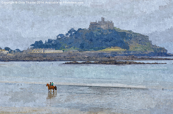 St Michaels Mount Picture Board by Chris Thaxter