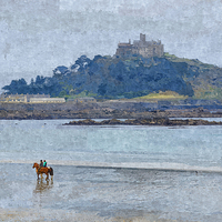 Buy canvas prints of St Michaels Mount by Chris Thaxter