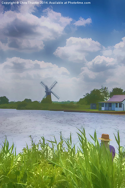 Fishing the Norfolk Broads   Picture Board by Chris Thaxter