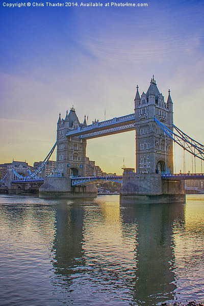 Tower Bridge Sunrise  Picture Board by Chris Thaxter