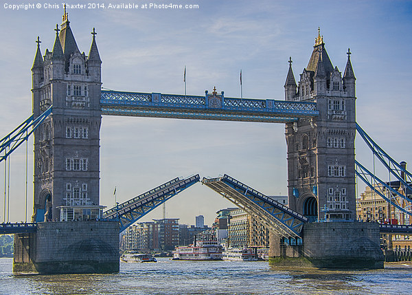 Tower Bridge Opened  Picture Board by Chris Thaxter