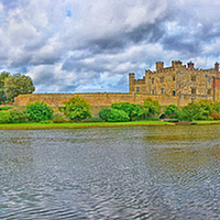 Buy canvas prints of Leeds Castle Panorama  by Chris Thaxter