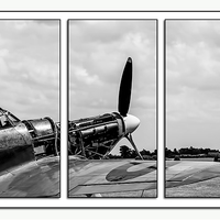 Buy canvas prints of  Hawker Hurricane Tryptych by Chris Thaxter