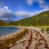 Buy canvas prints of  Kingairloch Loch Linnhe by Chris Thaxter