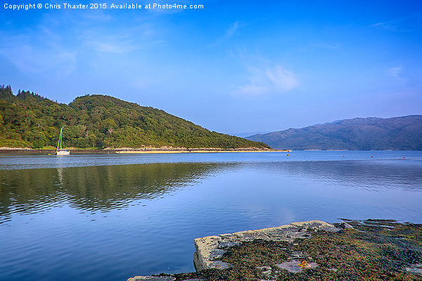  Salen Bay Loch Sunart Picture Board by Chris Thaxter