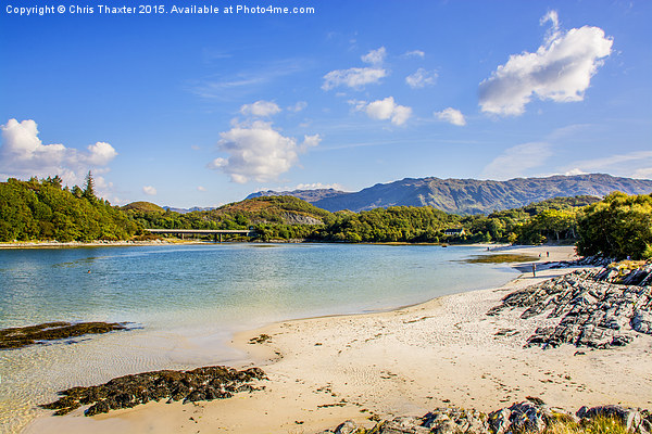  Silver Sands Morar Beach Picture Board by Chris Thaxter
