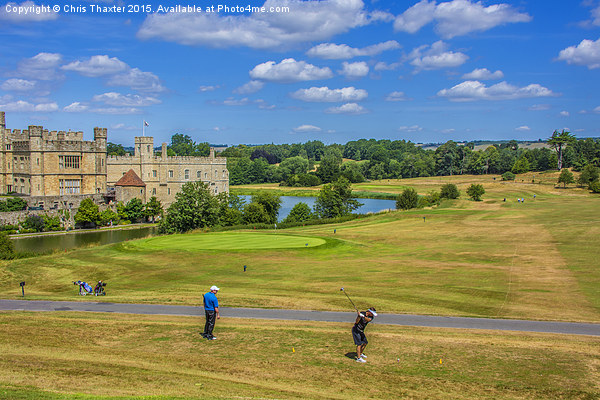  Teeing Off at Leeds Castle Picture Board by Chris Thaxter